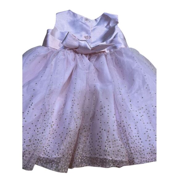 George 3T Girls Pink Tulle Party Dress with Glitter Accents Size 3T - Picture 5 of 6